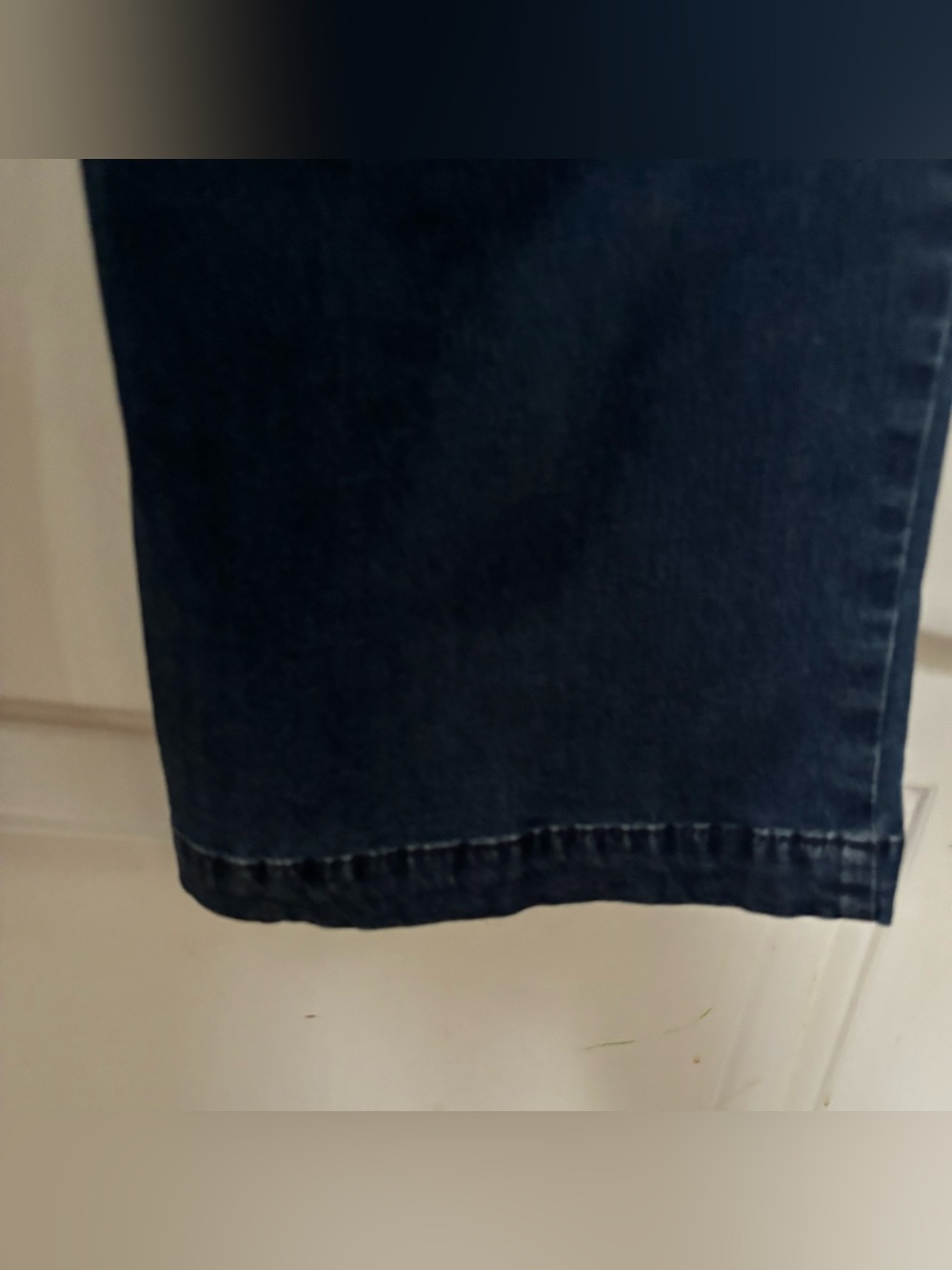 NYDJ pull on wide leg jeans 8 mid rise stretch drawstring lift tuck technology - Picture 9 of 15